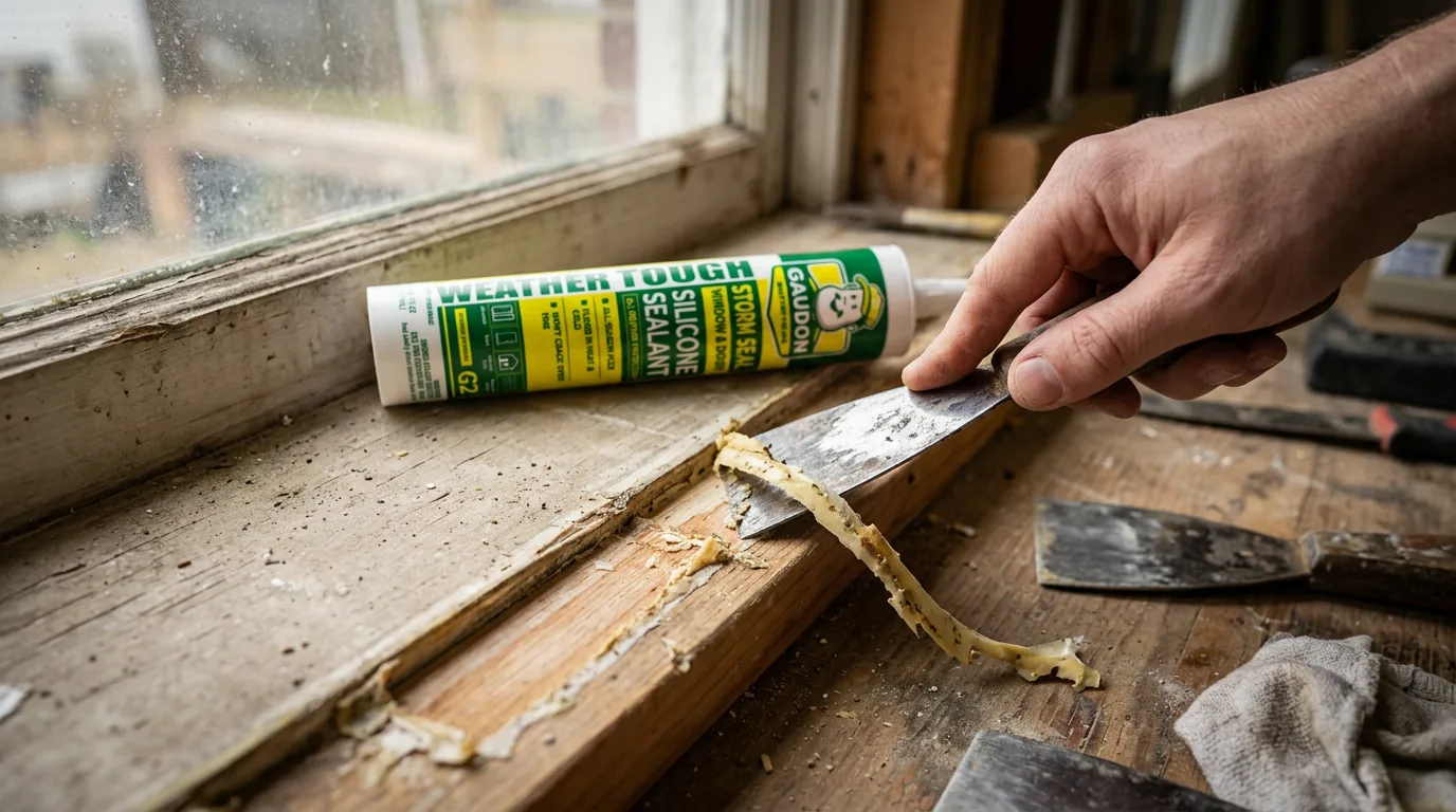 Strip out any old sealant or coating