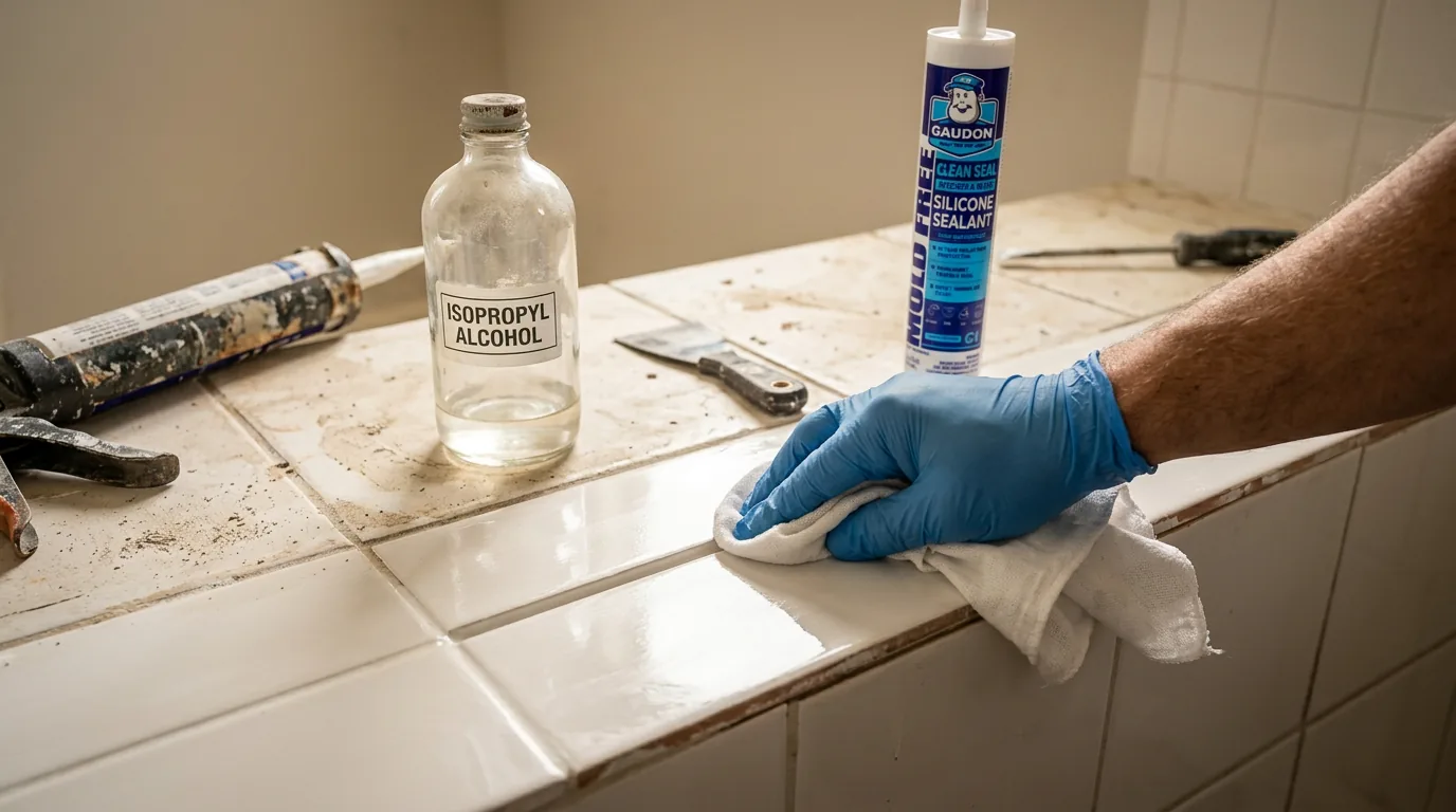 Clean and dry the surface