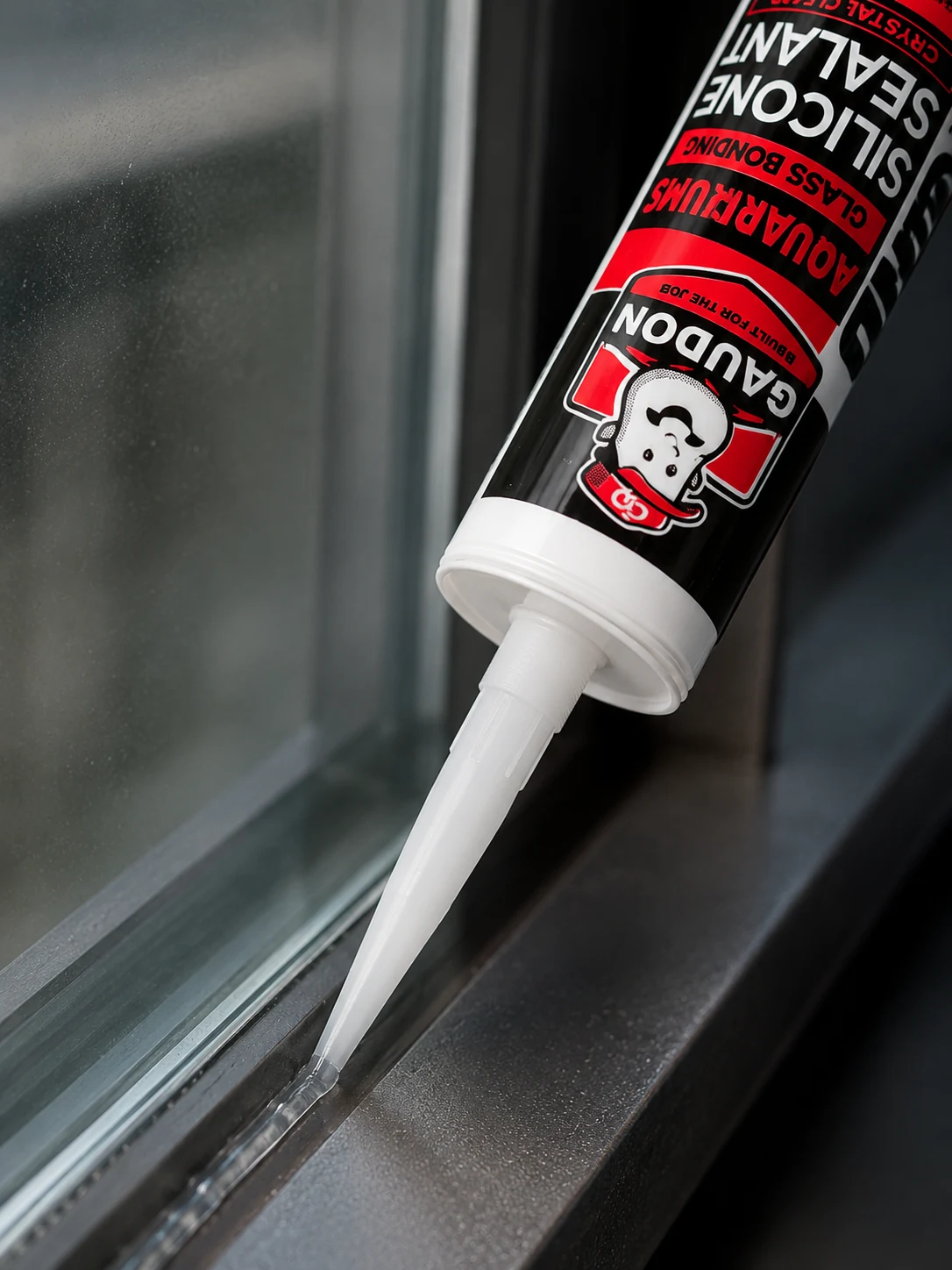 Glass Bonding Silicone Sealant in use
