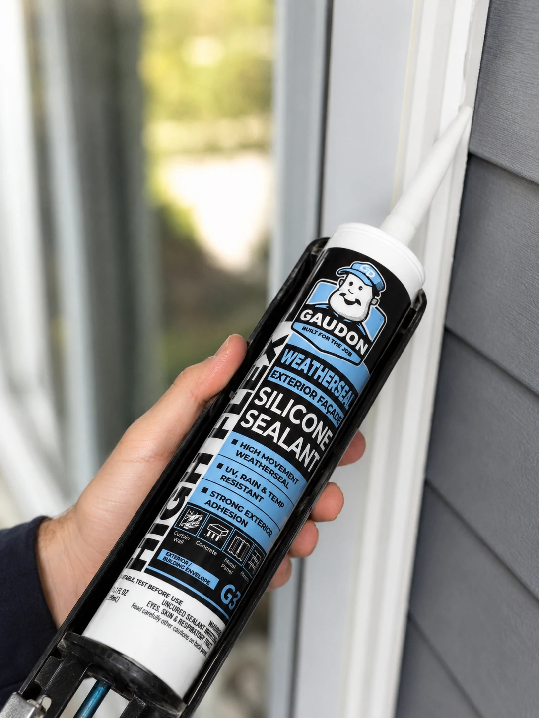 Exterior Façade High-Movement Silicone Sealant in use