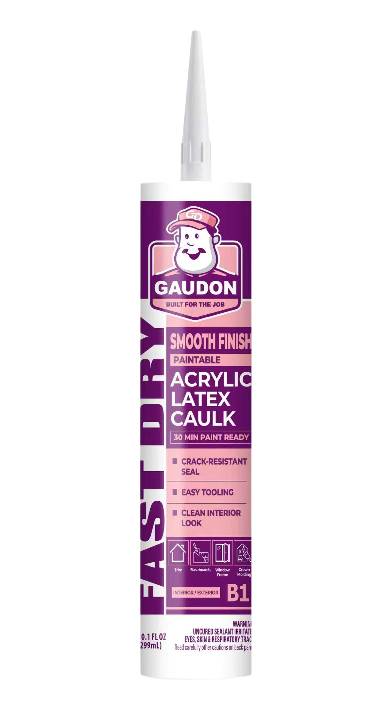 Fast-Dry Paintable Acrylic Latex Caulk